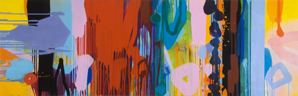 CHACONNE 2009/Acrylic 65 x 200 cm/SOLD